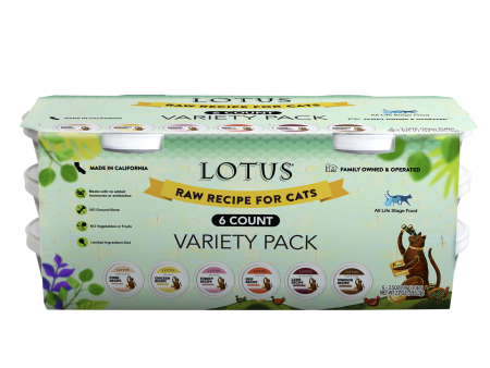 Lotus Frozen Raw Food for Cats - Variety 6 Pack For Cheap