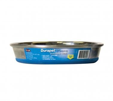 Durapet® OurPets® Premium Rubber-Bonded Stainless Steel Cat Dish - 16oz (1pt) Discount