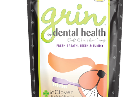 In Clover Grin | Dental Soft Chew Supplement For Dogs 4oz Bag on Sale