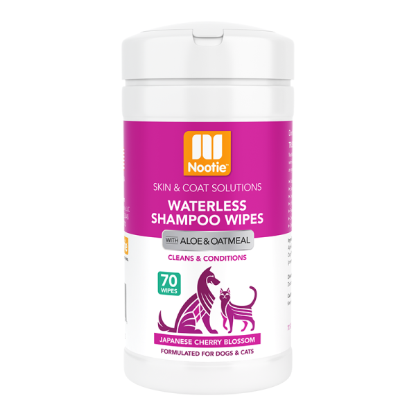 Nootie Waterless Shampoo Wipes for Dogs & Cats - Japanese Cherry Blossom 70ct Online Hot Sale