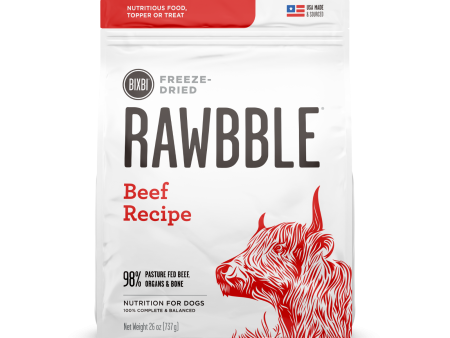 Bixbi RAWBBLE® Freeze-Dried Dog Food Beef Recipe Supply