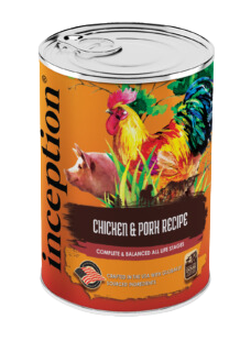 Inception Wet Dog Food Chicken & Pork Recipe 13oz Can Supply