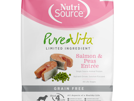 PureVita Dry Dog Food Grain-Free Salmon & Peas Entrée For Sale