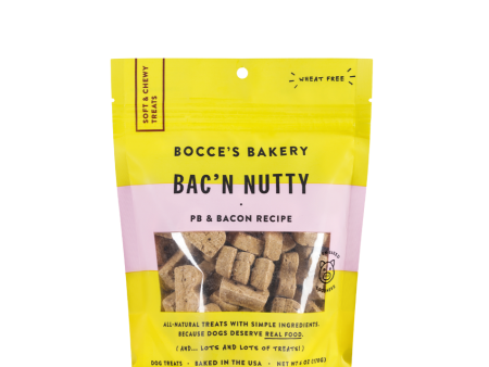 Bocce’s Everyday Soft & Chewy Treats - Bac N  Nutty 6oz bag Cheap