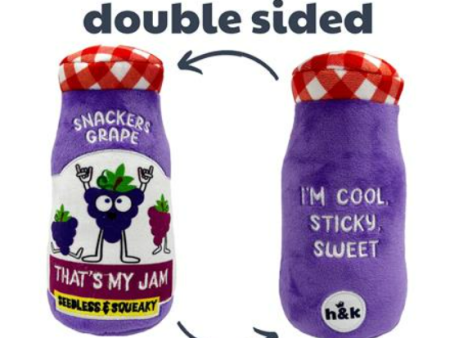 Lulubelles Power Plush Snackers Grape Jam Dog Toy - For Discount