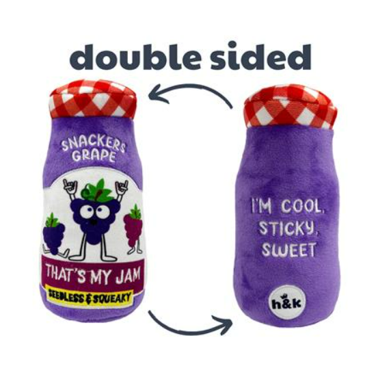 Lulubelles Power Plush Snackers Grape Jam Dog Toy - For Discount