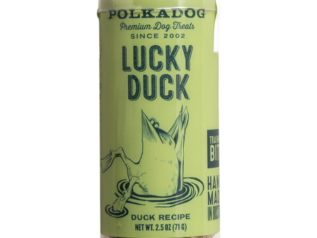 PolkaDog Lucky Duck Bites Dog Treats 2oz Tube Online Hot Sale