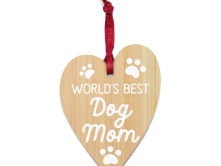 2023 World’s Best Dog Mom wooden ornament Online Hot Sale