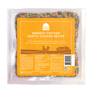 Open Farm Frozen Gently Cooked Dog Food Harvest Chicken on Sale