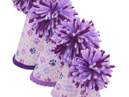 Pup Party Hats Purple Paw Party Hat M Sale