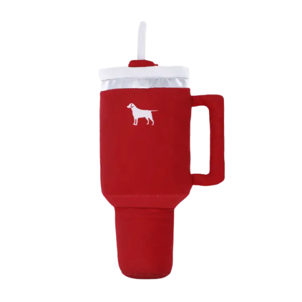 PUPROAR Pup Cup Tumbler Plush Dog Toy - Ruby Red Hot on Sale