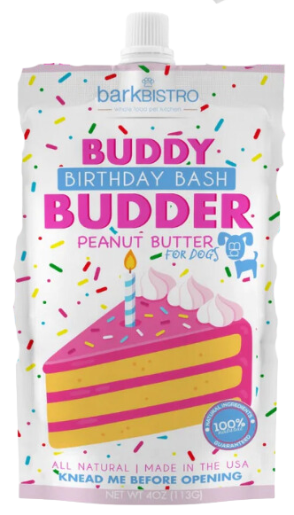 Bark Bistro Birthday Bash Buddy Budder 4oz Pouch Cheap