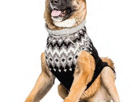 Chilly Dog Black Ski Wool Sweater Fashion