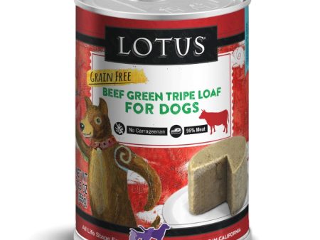 Lotus Wet Dog Food Loaf - Beef Green Tripe Recipe Online now