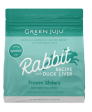 Green Juju Frozen Dog Food - Rabbit with Duck Liver Recipe Sliders 3lb Bag Fashion