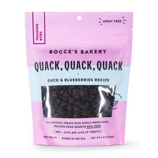 Bocce’s Everyday Training Bites Quack, Quack, Quack 6oz bag Online