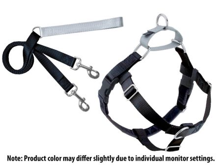 2 Hounds Design Freedom No-Pull Harness Deluxe Training Package - 1  - Black Silver For Cheap