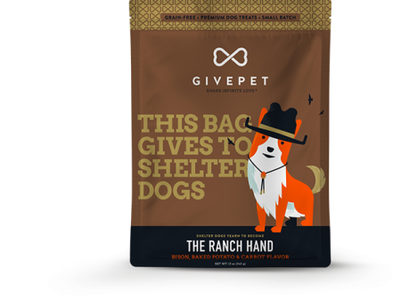 GivePet Grain Free Dog Treats - The Ranch Hand 12oz Bag Online Hot Sale