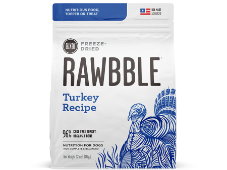 Bixbi RAWBBLE® Freeze-Dried Dog Food Turkey Recipe on Sale