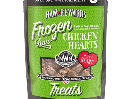 Northwest Naturals Raw Rewards Frozen Dog & Cat Treats Chicken Heart 12oz Bag Sale