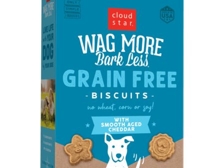 Cloud Star Wag More Bark Less Grain-Free Oven-Baked Biscuits Cheddar 14oz Box Online