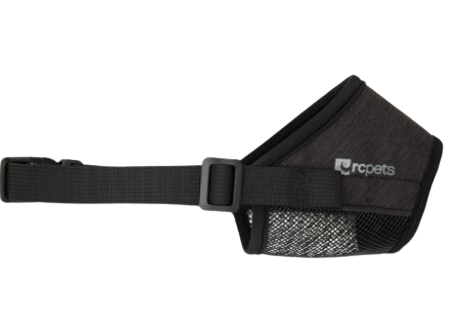 RC Pets Soft Fit Dog Muzzle - Heather Black - Supply