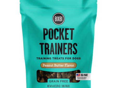 Bixbi Soft Dog Treats Pocket Trainers Peanut Butter Flavor 6oz Bag Online now