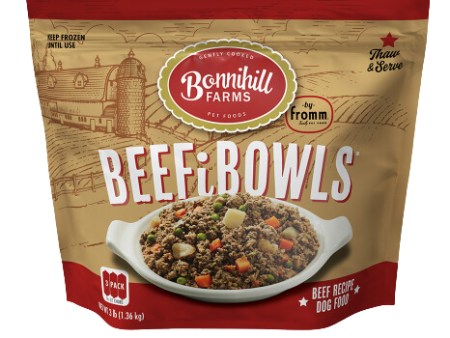 Fromm Bonnihill Farms Frozen Gently Cooked Dog Food - BeefiBowls 3lb Bag Discount