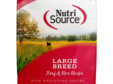 NutriSource Dry Dog Food Beef & Rice Large Breed Recipe Online Sale