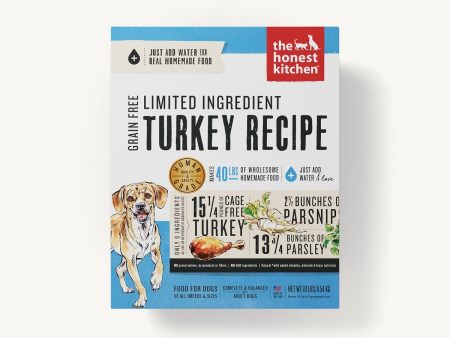 The Honest Kitchen Dehydrated Dog Food Limited Ingredient Grain-Free Turkey Recipe Online Hot Sale