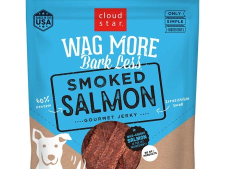 Cloud Star Wag More Bark Less Grain-Free Jerky for Dogs Smoked Salmon 10oz Bag For Sale