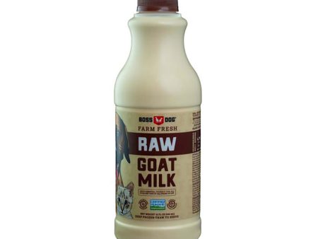 Boss Dog® Frozen Farm Fresh Raw Goat Milk for Dogs & Cats 32oz Bottle Sale