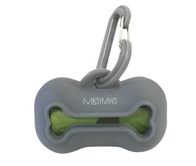 Messy Mutts Dog Wastebag Holder - Grey For Sale