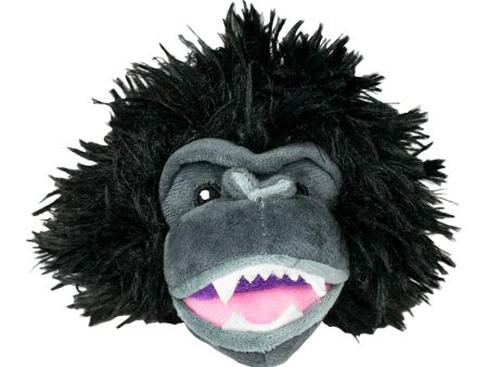 Tall Tails 2-in-1 Dog Toy - Gorilla Head 4  (with spikey squeaker ball hidden inside!) Online Hot Sale