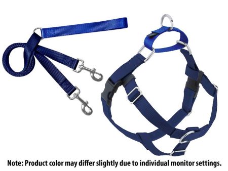 2 Hounds Design Freedom No-Pull Harness Deluxe Training Package - 1  - Navy Blue Royal Blue Online Sale