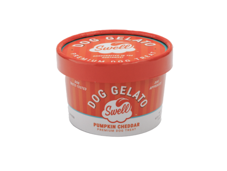 Swell Dog Frozen Gelato - Pumpkin Cheddar 4.5oz resealable cup Hot on Sale