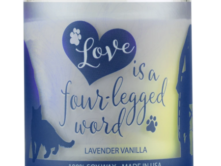 One Fur All Pet House 9oz Candle - Lavender Vanilla Online Hot Sale