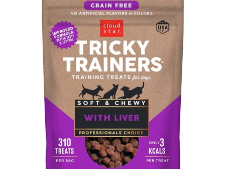 Cloud Star Grain-Free Dog Treats Tricky Trainers Soft & Chewy Chicken Liver 12oz Bag For Discount