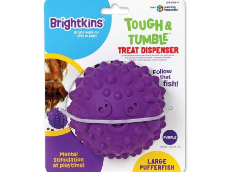 Brightkins Dog Pufferfish Treat Dispenser Large - Purple Supply