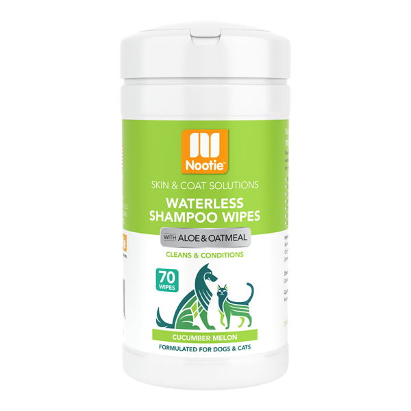 Nootie Waterless Shampoo Wipes for Dogs & Cats - Cucumber Melon 70ct Online Sale