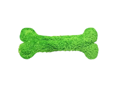 Cycle Dog Duraplush 8  Bone Dog Toy - Green on Sale