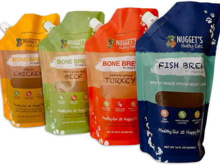 Nugget s Healthy Eats Dog & Cat Frozen Bone Broth Chicken 60oz Cheap