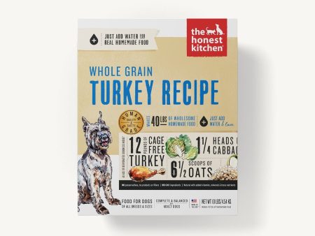 The Honest Kitchen Dehydrated Dog Food Whole Grain Turkey Recipe Online Sale