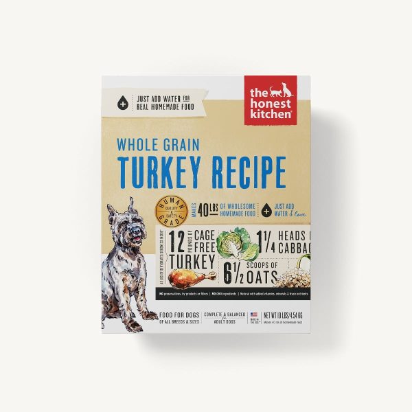 The Honest Kitchen Dehydrated Dog Food Whole Grain Turkey Recipe Online Sale