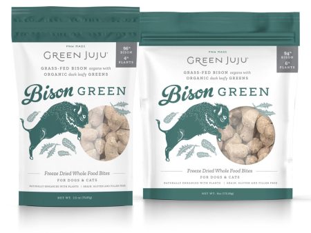 Green Juju Freeze-Dried Whole Food Bites - Bison Green Cheap