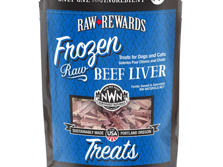 Northwest Naturals Raw Rewards Frozen Dog & Cat Treats Beef Liver 12oz Bag Supply