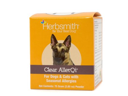 Herbsmith Clear Allerqi Powder 75g Jar for Dogs and Cats Supply