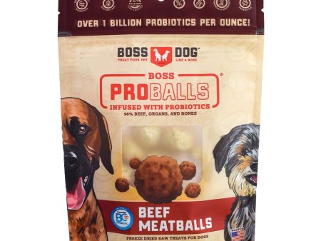 Boss Dog® Proballs® Freeze-Dried Raw Beef Meatballs Dog Treat 3oz Bag Hot on Sale