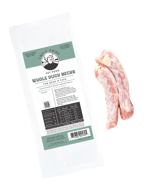 Oma s Pride Frozen Raw Duck Necks 6pk Bag Supply