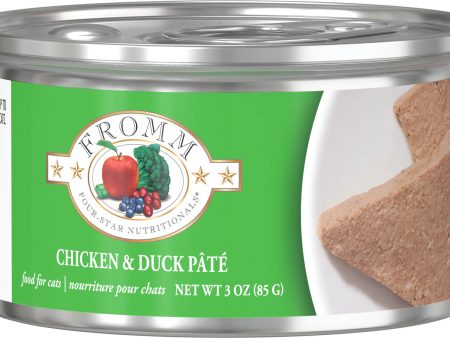 Fromm Wet Cat Food Four-Star Pâté Chicken & Duck 3oz Can Single Online